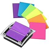EOOUT Pop-up Sticky Note Dispenser with 6 Pads Pop Up, 3x3 Inches, Self-Stick Notes Pads for Office Home Classroom Desk Supplies