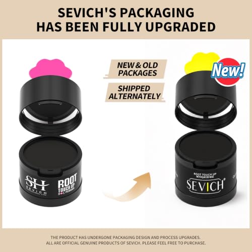 Image of Sevich Hairline Powder 2.0,Instantly Conceals Hair Loss, Root Touch up Powder, Hair Shadow Toppers for Women & Men Thinning Gray Hair, Windproof & Sweatproof, 48H Makeup Lasting, Black