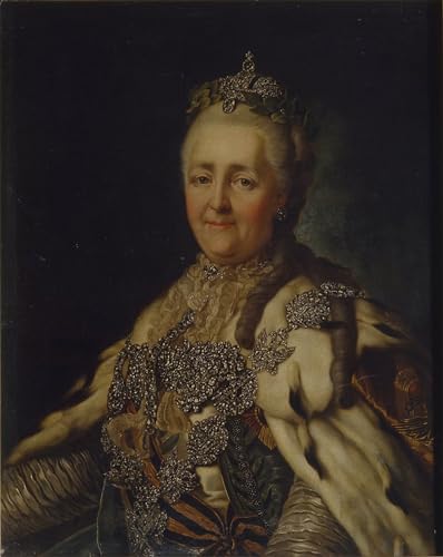 Oeuvre d'impression wall art portrait de l'impératrice Catherine II par Roslin