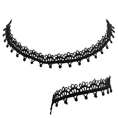 Merletto del fiore gotico collana girocollo di