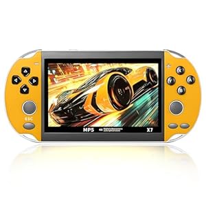 X7 Retro Handheld Game Console, Built In 10000 Games And 10 Emulators, 4.1inch HD Screen Rechargeable Handheld Console, Portable Mini Handheld Game Console, Support Video Output Music Ebook