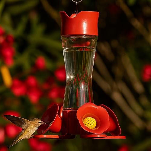 Perky-Pet 203CPBN Outdoor Pinch Waist Glass Garden Décor Hummingbird Feeder image 8