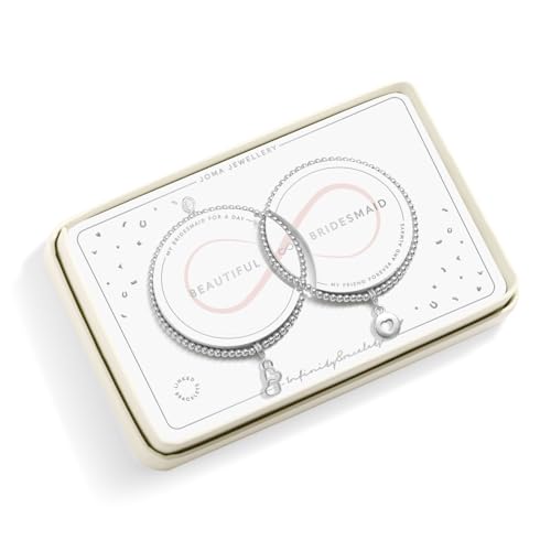 Bracelets demoiselle d'honneur Joma Jewellery plaqué argent fin et finitions infini