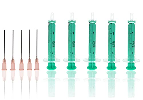 Medi-Inn Spritzen Home Hobby Set, 100 Pieces Sterile Set (Spritze-Kanüle) Sterile Pack - 5 ml