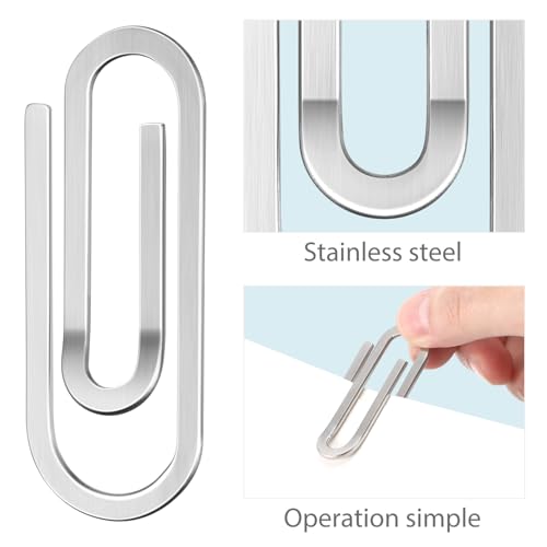 Stainless Steel Money Clip Slim Silver Cash Holder for Men and Women 2.56 X 0.98 X 0.08 Inch Ideal for Home and Everyday Use3