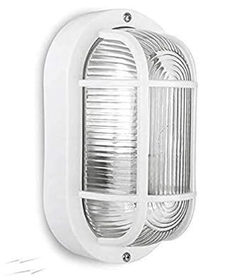 Waterproof Bulkhead Wall Spot Light (Bulb Not Included , Warm White , 20X10X9 cm)