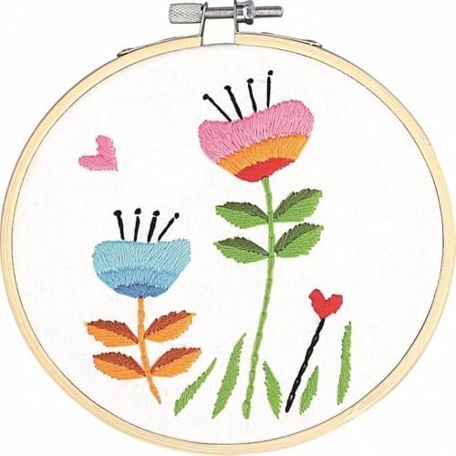 Kit de broderie pour adultes point de croix loisir créatif fils aiguilles tissu
