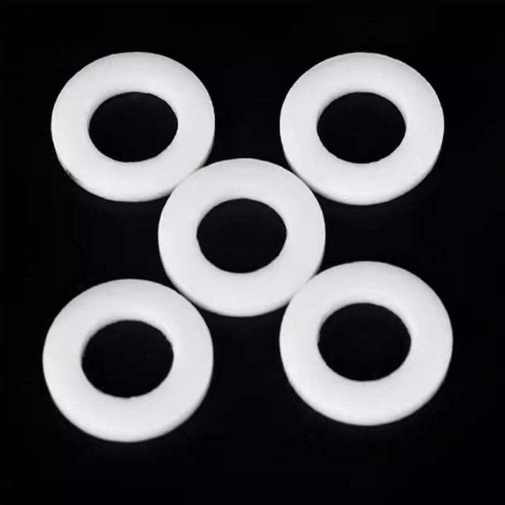 arandela de PTFE, Arandelas de PTFE de 20 piezas, medidor de presión de brida de arandela plana de PTFE de 2 mm de espesor, ID34 31,5 40 mm(40x56x2mm)