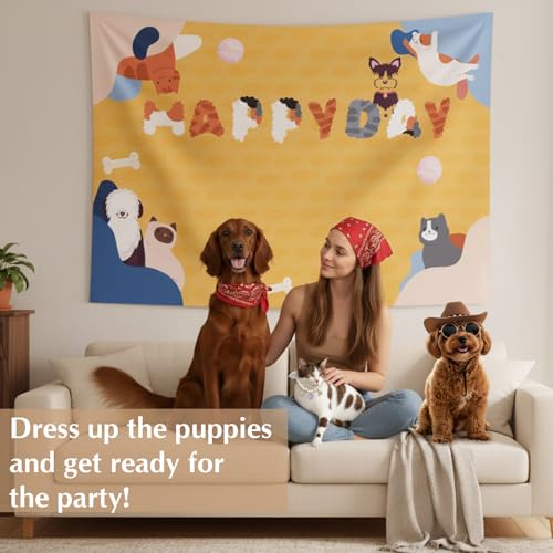 Kit Fiesta para Perros y Gatos con Sombrero y Accesorios miniatura 2
