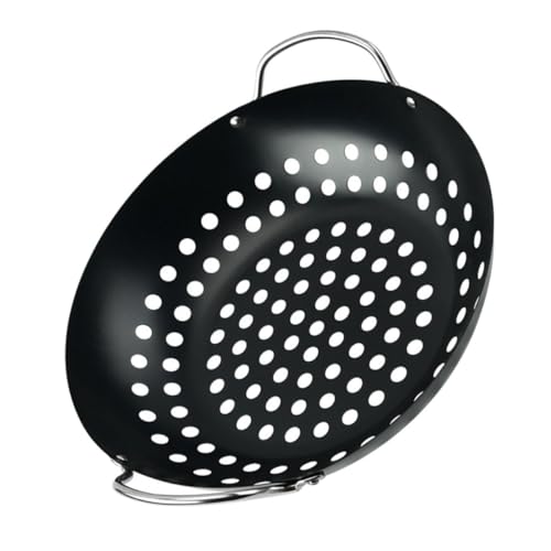 Toddmomy Portable Bbq Plate Non-stick Grilling Tray for Fish Vegetables Easy to Clean for Camping Home Use