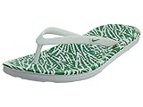 Nike Women's Wmns Solarsoft Thong 2 Print, WHITE/SPRING LEAF, 9 US