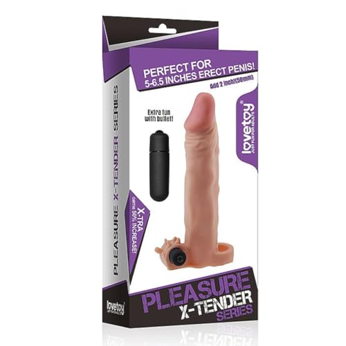 Capa Peniana Extensora com Anel Escroto 18,5cm x 4,2cm sendo 13,5cm Penetrável Cápsula Vibratória Te