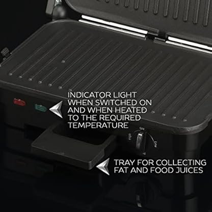 Scarlett Kontaktgrill & Griddle SC-EG350M05 mit abnehmbaren antihaftbeschichtete Platten, elektrischer Indoor-Grill mit… – Bild 8