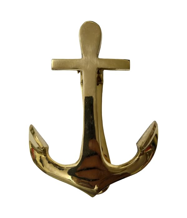 Solid Brass Nautical Anchor Knocker