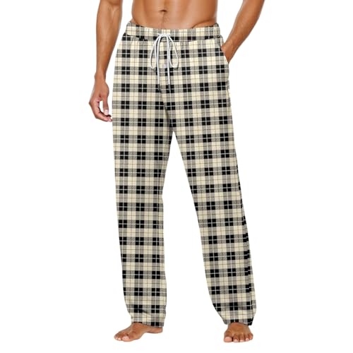Pantalon décontracté pour homme doux et fluide avec braguette boutonnée