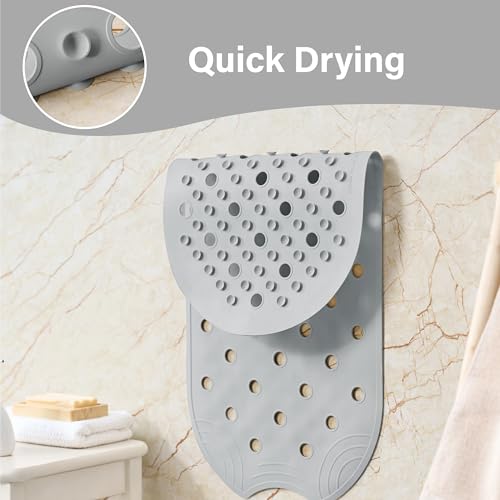 Selfsuite 23BM-RUB-GY-M Rubber Bathtub Mat Shower Mat Non-Slip thumb #5