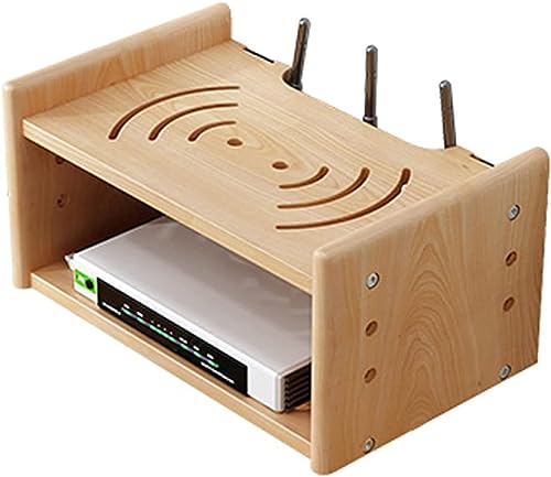 Support mural pour boîte WiFi avec fentes de ventilation pour décodeur