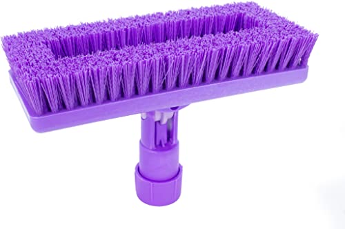Image of SPARTA 3638831EC68 Polyester Rectangle Scrub Brush, Floor Brush, Cleaning Brush With Swivel Head For Cleaning, 8 Inches, Purple