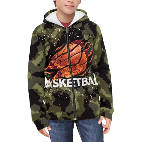 Boys Zip Up Hoodie Casual Long Sleeve Pullover Jacket Teen Boys Trendy Clothes