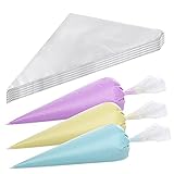 300 Pieces Disposable Pastry Piping Bags, 13 inch Disposable Cake Decorating Bag Cupcake Icing Bags for Baking Cupcakes Cookies Candy Decorating Supplies Tool