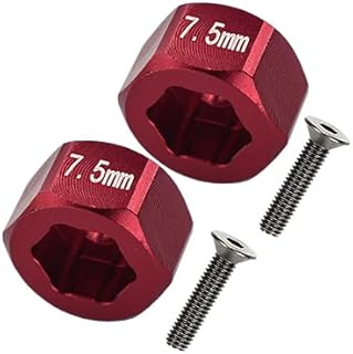 Axial Yeti Jr. SCORE Trophy Truck (AX90052) / Yeti Jr. Maverick (AXI90069) Upgrade Parts Aluminum Front Hex Adapters - 4Pcs Set Red