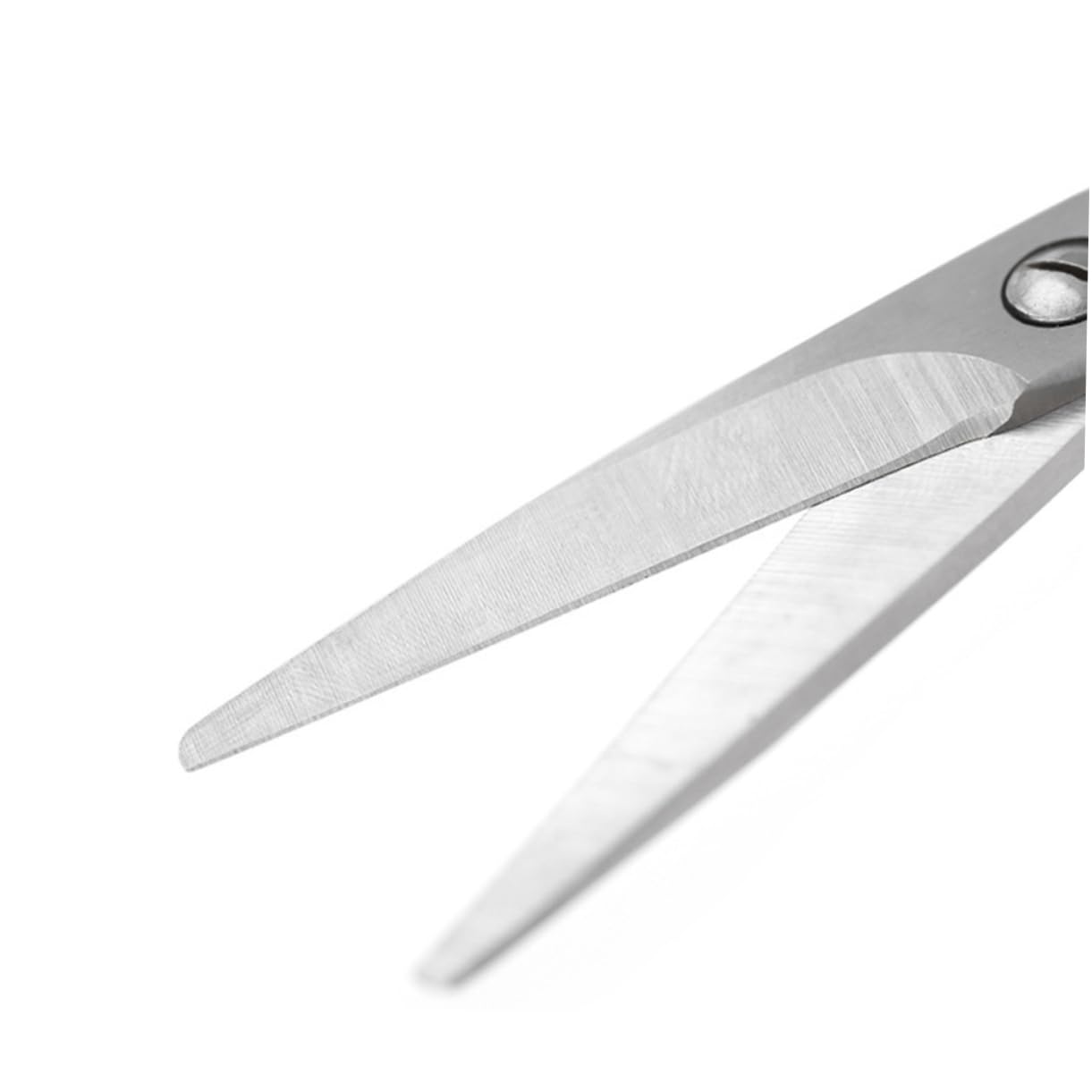 WOFASHPURET 2PCS Safety Hairdressing Scissors Thinning and Cutting Shears for Non Stick Resistant Portable Hair Trimmers for Home Use Flat Teeth Scissors White