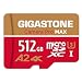 [5 Jahre kostenlose Datenrettung] GIGASTONE 512GB MicroSDXC Speicherkarte + SD-Adapter, Kamera Pro MAX, bis zu 170/140 MB/s, Kompatibel mit DJI GoPro Drohne Switch, A2 U3 V30 UHS-I Micro SD Karte
