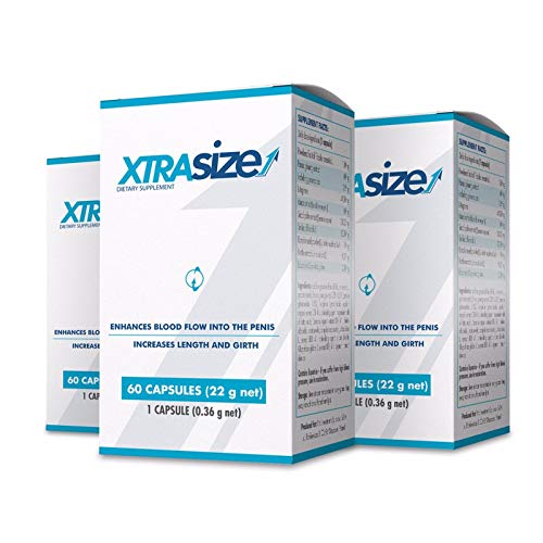 XtraSize Premium - Agrandissement du pénis +7,5 cm, érection forte et durable, rapide, efficace, sans ordonnance, 60 gélules, Prenez le contrôle de votre...