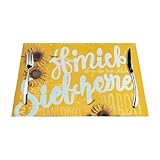 Isolation thermique : sets de table résistants à la chaleur avec une isolation efficace jusqu'à 80 °C pour protéger votre table contre les rayures et les taches, ne se décolorent pas, antidérapants, résistants à la chaleur et lavables