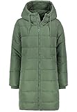 laurel daunenmantel blau wärmende Qualität Eight2Nine Damen Steppmantel Winterjacke LETN-068 mit Kapuze Laurel Green L