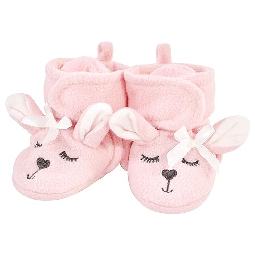 Image of Hudson Baby Cozy Fleece Booties with Non Skid Bottom,