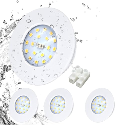 Spot LED encastrable 5W blanc neutre 500lm extra plat étanche IP44 pour plafond
