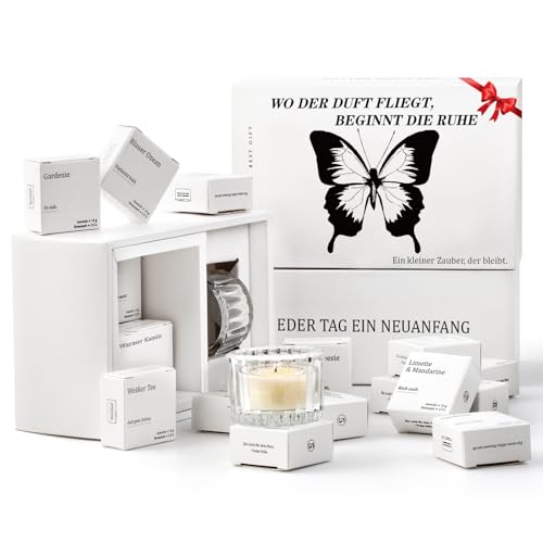 Geschenke für Frauen Duftkerzen Geschenkset (12 Stück) – Botschaft erscheint beim Abbrennen, Geburtstagsgeschenk für Frauen, Valentinstag Geschenke für Sie, Beste Freundin Geschenk