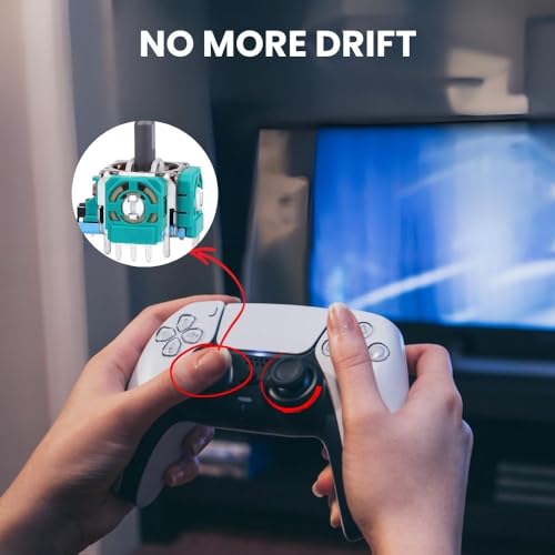 MEEFIX 4Pcs Ps5 Substituição De Stick Analógico Para Controle Sony Playstation 5, Kit De Reparo De J