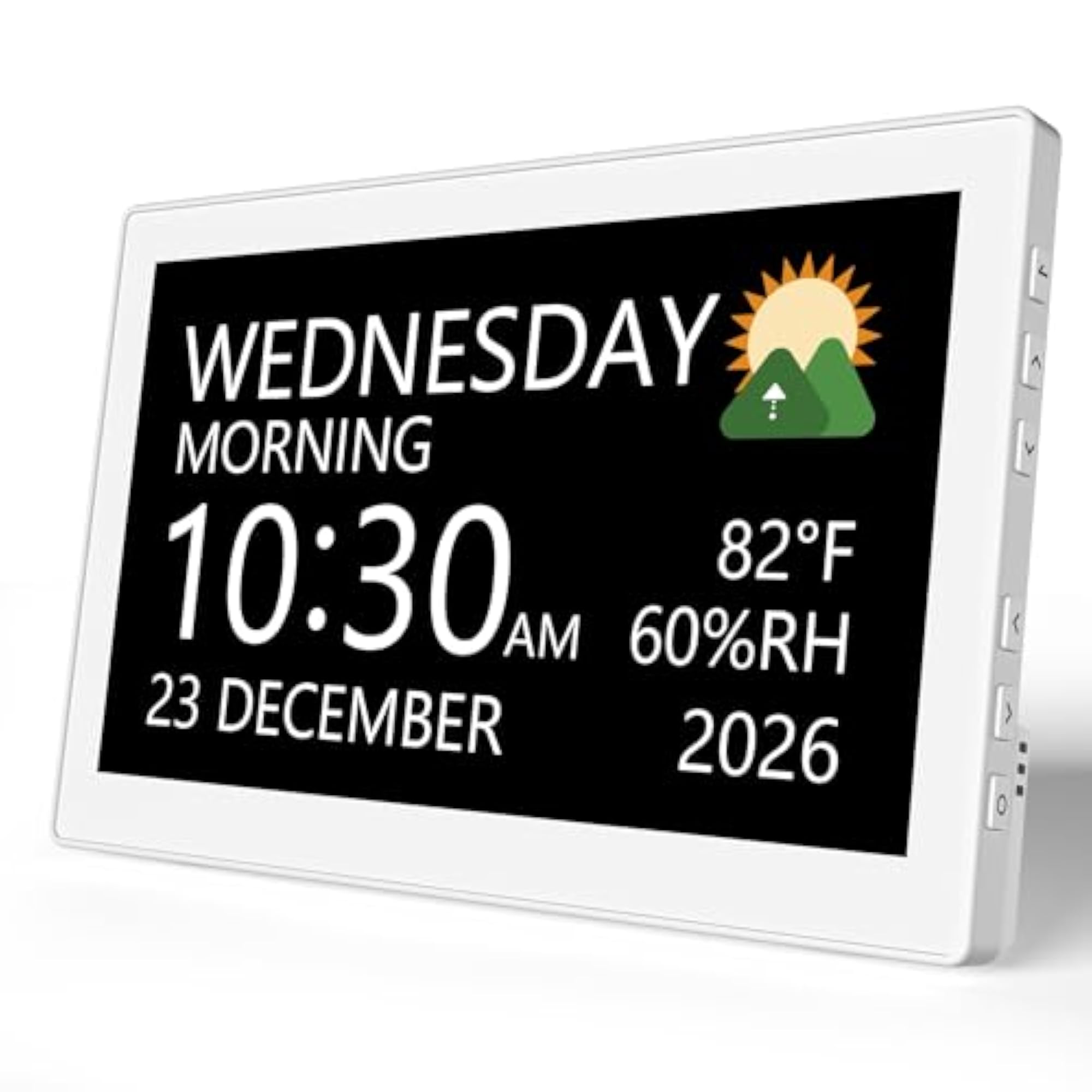 Large Display Calendar Clock with Multiple Themes