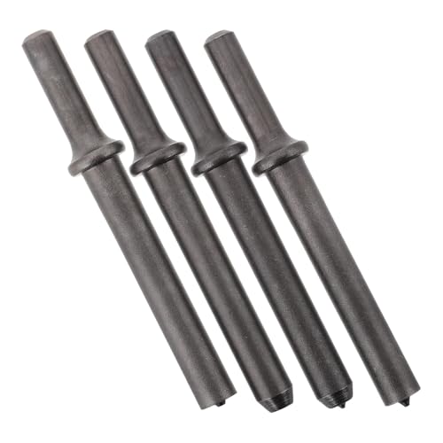 Alipis Jeu de 4 Embouts en Acier pour Marteau Pneumatique à Rivets, Précision Lisse et Portabilité Optimale pour Travaux de Réparation Automobile