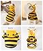 Selena Dog Bee Antennae Costume Hoodies Cute Bee Stripes Cat Kitten Pet Apparel (XX-Large,Yellow&Black)