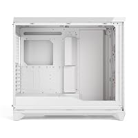 Fractal Design Meshify 3 XL White Tempered Glass Clear Tint - Gaming Computer-Gehäuse – Facetten-Mesh-Front – DREI Momentum 14 Lüfter enthalten – GPUs bis 512mm Länge - E-ATX/ATX/mATX Unterstützung – Ansicht 7
