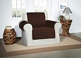 Safari Homeware Cubre para Sillones, Sofás de 1,2,3 Plazas - Protector para Muebles Acolchado (Marrón Chocolate,...