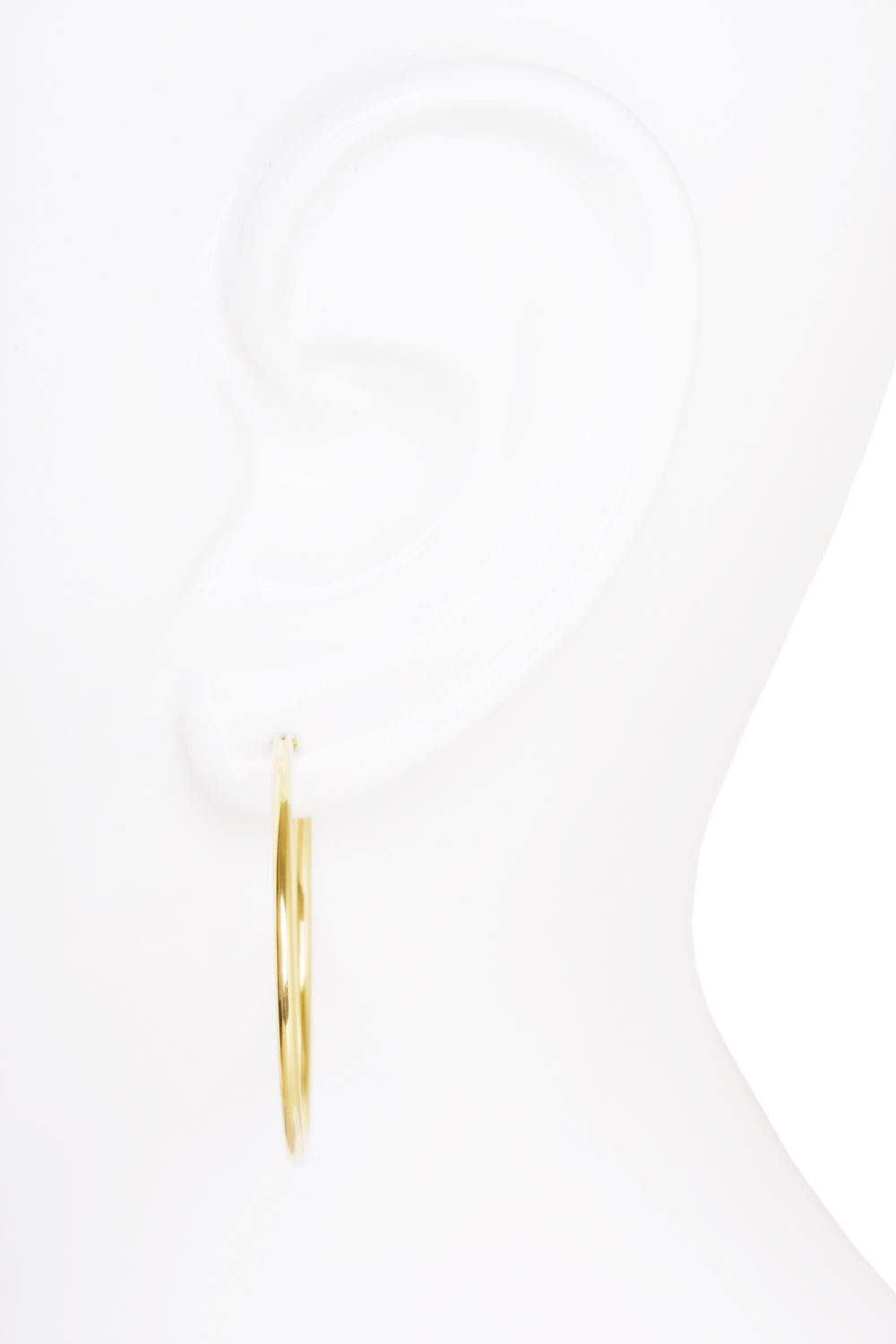 MyGold Orecchini a Cerchio Oro Giallo Autentico 333 Oro (8 Carati) Ø 30mm Orecchini da Donna Paloma Blanca C-04112-G301-30mm/1.5mm