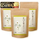 お茶の⼤福園 有機 カモミールティー オーガニック 有機JAS ハーブティー ノンカフェイン カモミール (1g×30包,3袋)【認定ソムリエ監修】