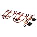 Undercat Manual Furniture Move Tool, Set of 2 Equipment Mover Crate Mover, Heavy Duty Moving Dolly, 1300lbs Load Capacity Machinery Mover, Orange