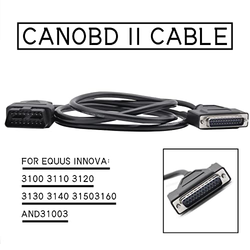 Obd2 Obdii Cable For Equus Innova Diagnostic Scan Tool Compatible With Epi050012, Ep105-0024 05-0024, 05-0012, Obd2 Obdii Cable Part，Vanshly #TOP2