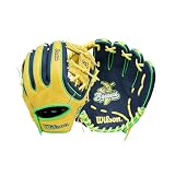 Wilson 2026 A450 Bananas 11" Infield Baseball Glove - Right Hand Throw, Yellow/Navy/Neon Green
