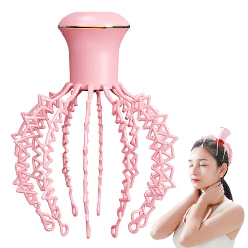 Garra De Masaje Para El Cuero Cabelludo, Masajeador Inalámbrico De Araña Para El Cuero Cabelludo, Masajeador Eléctrico Portátil De 6 Modos Con Batería De 500 MAh, Masajeador Rascador De Cabeza Recarga