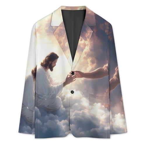 God's Gifts Men's Slim Suit Long-Sleeve Prom Tuxedo Classic Two Button Business Jacket3