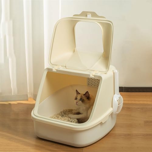 Caja sanitaria para gato con tapa, plástica cerrada miniatura 6