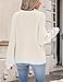 Zeagoo 2026 Cardigan Sweaters for Women Long Sleeve Chunky Knit Cardigan CEW Neck Button Down Fall Fashion White Clothes