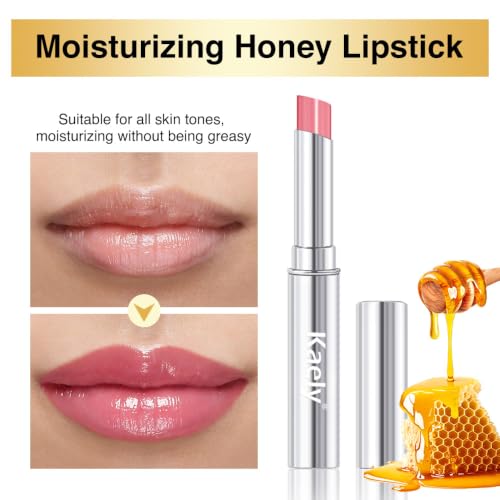 Image of evpct Pink Honey Lipstick MoisturizingTinted Lip Balm for Older Women