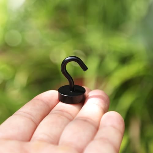 Image of Neosmuk Magnetic Hooks Steel Tube Design for Cruise,32lb+ Black,10 Pack